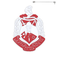 DELTA SIGMA THETA GREEK SORORITY CREST BROOCH PIN