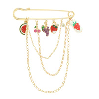 MULTI CHARM SAFETY BROOCH PIN