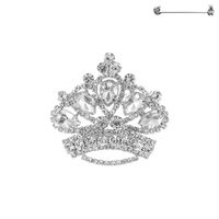 RHINESTONE CROWN PIN