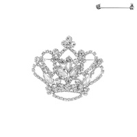 RHINESTONE CROWN PIN