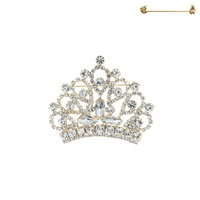 RHINESTONE CROWN PIN