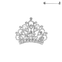 RHINESTONE CROWN PIN