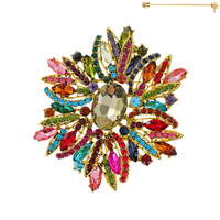 RHINESTONE BURST PIN