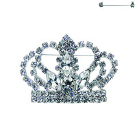 CRYSTAL CROWN PIN