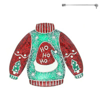 CHRISTMAS UGLY SWEATER BROOCH PIN