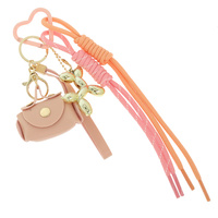 FASHION MOTIF WRISTLET KEYCHAIN BAG CHARM