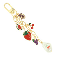 FRUIT THEME BAG CHARM KEYCHAIN