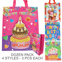 HAPPY BIRTHDAY DECORATIVE LARGE GIFT BAG