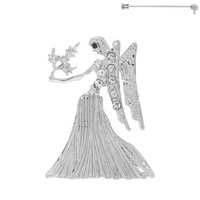 CHRISTMAS ANGEL BROOCH PIN