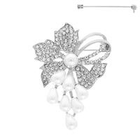 FLOWER PEARL BROOCH PIN