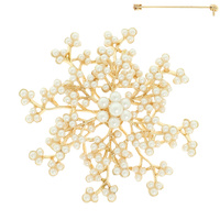 CHRISTMAS SNOWFLAKE BROOCH PIN