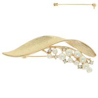 SPRIG LEAF BROOCH PIN
