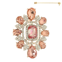 CASTING W/STONE BROOCH