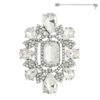 CASTING W/STONE BROOCH