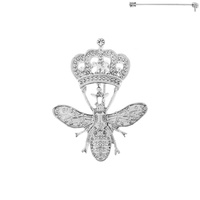 CROWN BEE METAL PIN