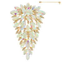 FASHION METAL/STONE BROOCH PIN