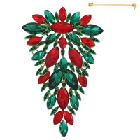 FASHION METAL/STONE BROOCH PIN