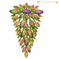 FASHION METAL/STONE BROOCH PIN