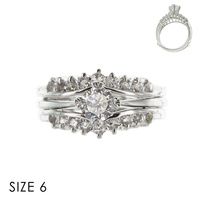SIZED CUBIC ZIRCONIA RING