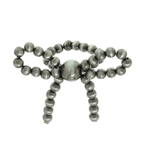 PEARL BEADED RIBBON STRETCH RING