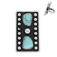 WESTERN JEWELED STRETCH RING