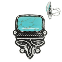 WESTERN BOOT STITCH CUFF RING