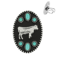 WESTERN COW TURQUOISE CUFF RING