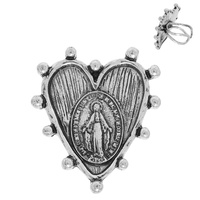 WESTERN MIRACULOUS HEART CUFF RING