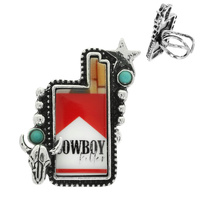 WESTERN RED CIGARETTE CUFF RING