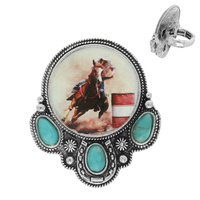 WESTERN BARREL RACER STRETCH RING