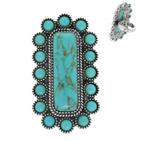 WESTERN TURQUOISE HALO RING
