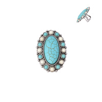 WESTERN TURQUOISE CUFF RING