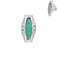 WESTERN CROSS TURQUOISE CUFF RING