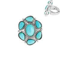 WESTERN SEMI STONE RING - CONCHO