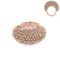 RHINESTONE STATEMENT RING STRETCH RING