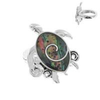 TURTLE ABALONE SHELL STRETCH RING
