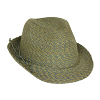 Sewn Braid Raffia Fedora Raf1355Lm
