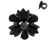 MARQUISE STONE FLOWER STRETCH RING
