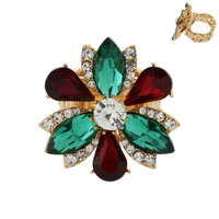 MARQUISE STONE FLOWER STRETCH RING