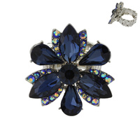 MARQUISE STONE FLOWER STRETCH RING