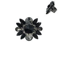 RHINESTONE CLUSTER STRETCH RING