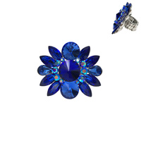 RHINESTONE CLUSTER STRETCH RING