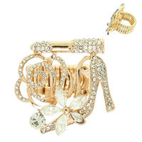 FLORAL HIGH HEEL STRETCH RING