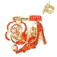 FLORAL HIGH HEEL STRETCH RING