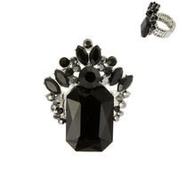 STETCH RHINESTONE RING