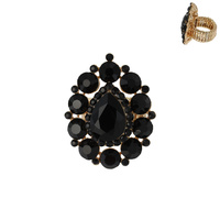 DROP GEM STONE STRETCH RING