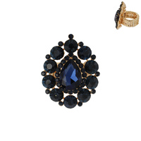 DROP GEM STONE STRETCH RING