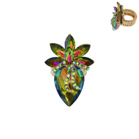 COCKTAIL LARGE STONE STRETCH RING