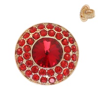 CRYSTAL RHINESTONE CIRCULAR HALO STRETCH RING