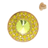 CRYSTAL RHINESTONE CIRCULAR HALO STRETCH RING